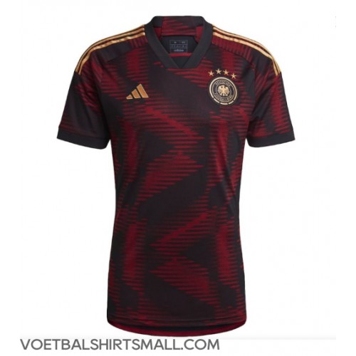 Duitsland Voetbalkleding Uitshirt WK 2022 Korte Mouwen